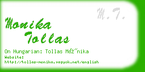 monika tollas business card